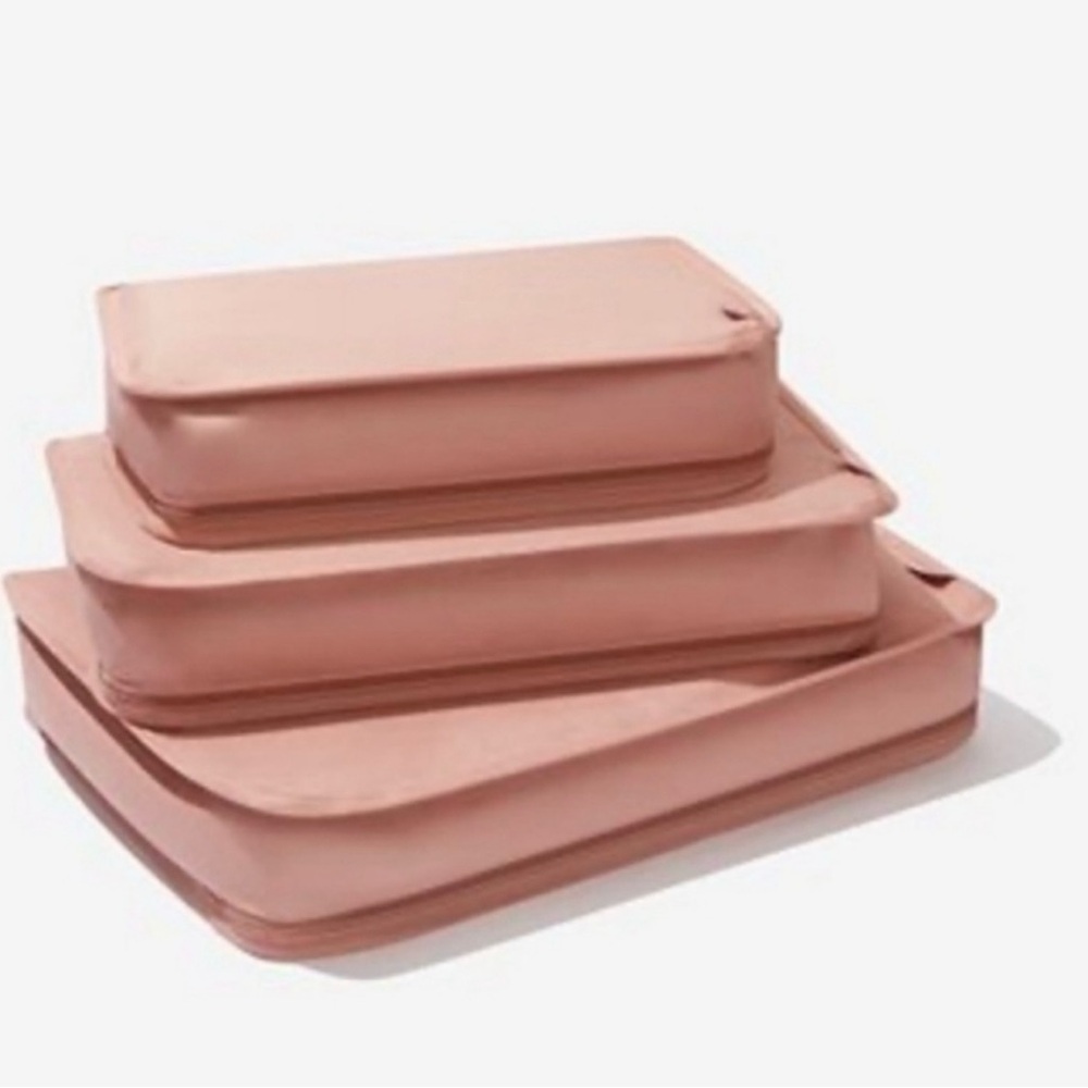 HANKY PANKY Set of 3 Packing Cubes in Pink/Rose NWT